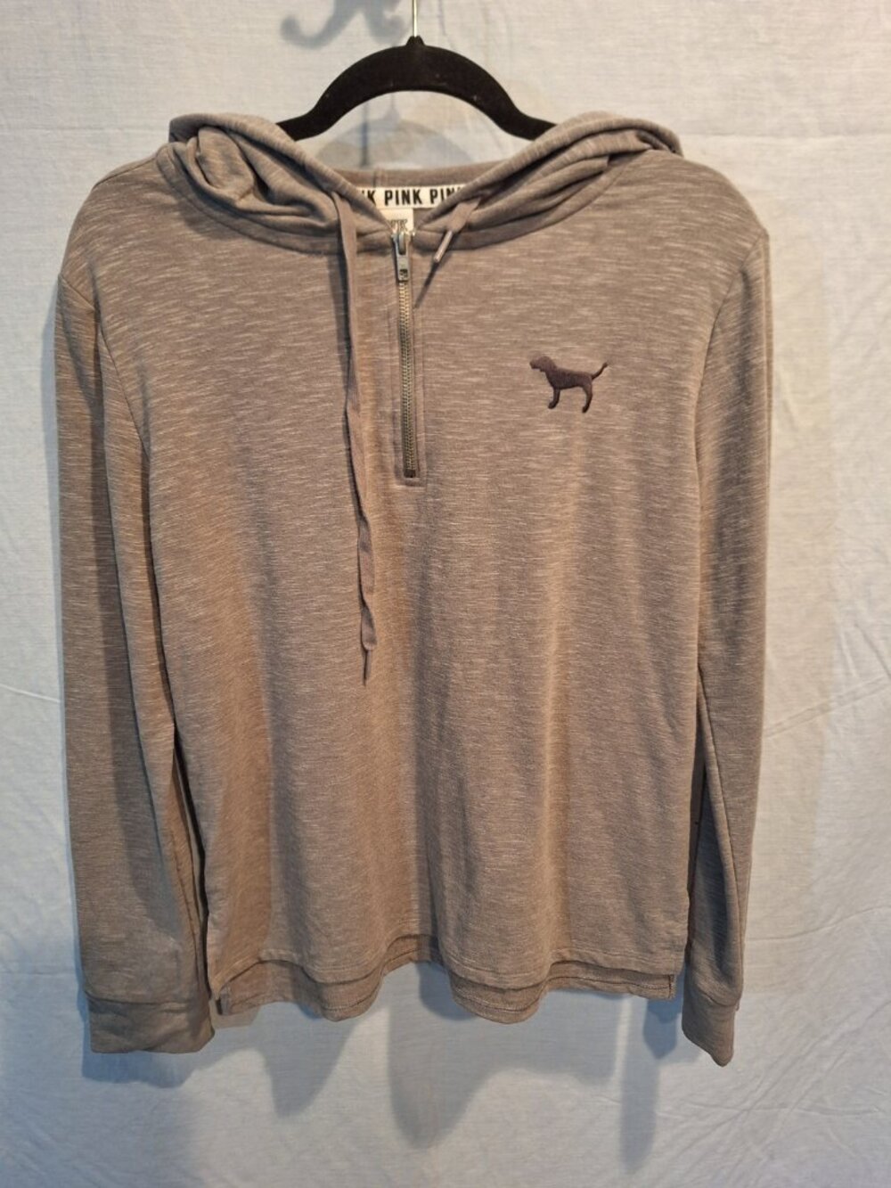 Pink Victoria’s Secret hoodie embellished small